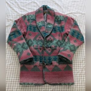 Vintage Eddie Bauer Wool Blanket Coat Small 80s/90s Excellent Condition